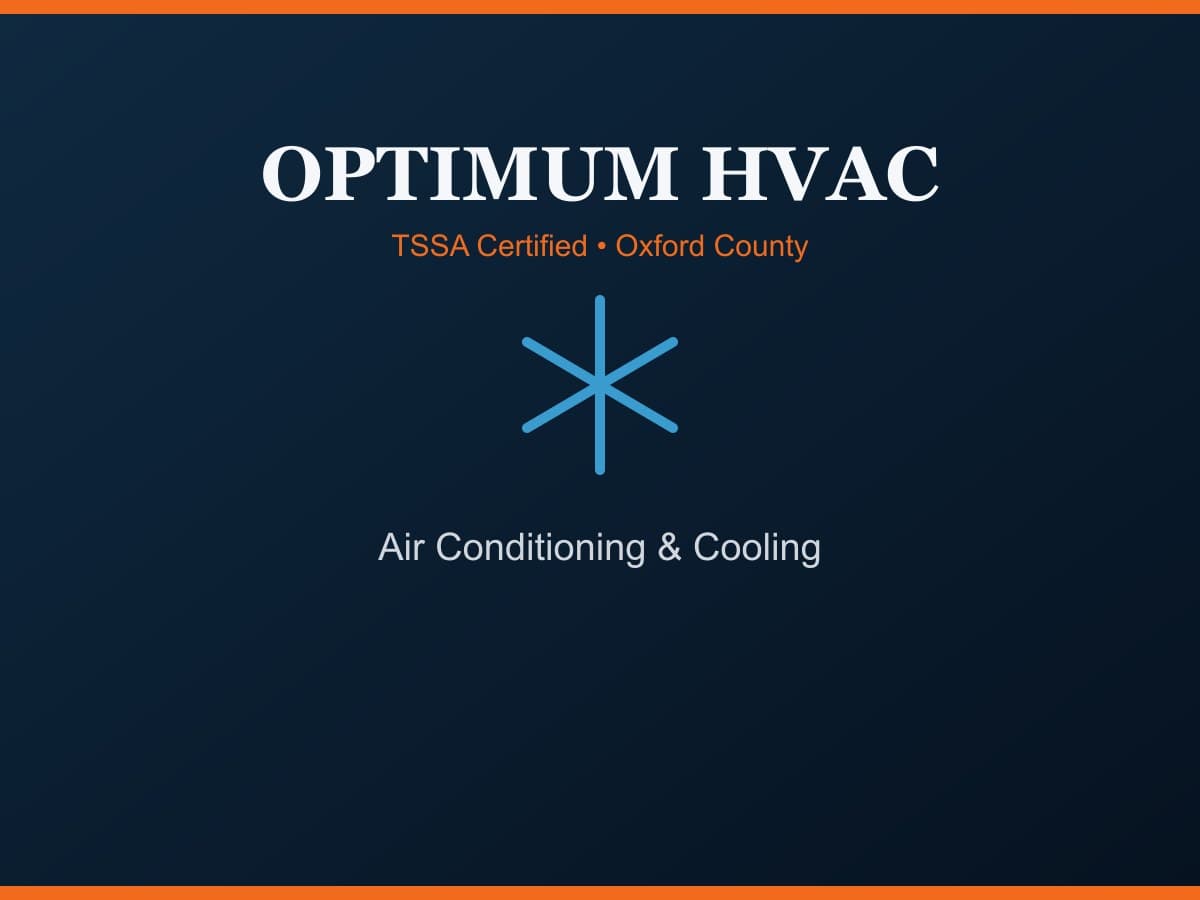 Dino, founder of Optimum HVAC, performing brazing work on an HVAC system in Oxford County